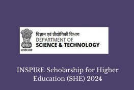 INSPIRE Scholarship for Higher Education (SHE) 2024
