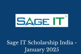 Sage IT Scholarship India - January 2025