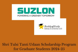 Shri Tulsi Tanti Udaan Scholarship Program for Graduate Students 2024-25